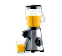 Trebs Blender en acier inoxydable 1,7 l, 500 W, avec bec verseur et avec baguette Mélangeur, simple hinzugabe des ingrédients par le couvercle, Schwarz, Edelstahl