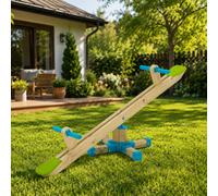 TP Toys Trébuchet en bois FSC® – Bascule 360° – Sièges en plastique moulé – 205x36x56 cm – Dès 3 ans