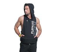 Trec Nutrition TW Boer Hoodie 01 Tripe Veste sans Manche Mixte, Noir, L