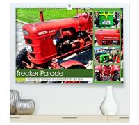 TRECKER PARADE - Historische Traktoren in Glückstadt an der Elbe (hochwertiger Premium Wandkalender 2026 DIN A2 quer), Kunstdruck in Hochglanz: Oldtimer-Traktoren der Fünfziger Jahre in Glückstadt