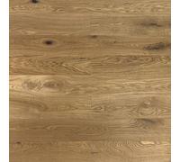 TRECOR® Parquet en chêne brossé, chanfreiné, incolore, huilé, système de clic Drop Down (chêne naturel, 150 mm de large, L : 190 cm, parquet)