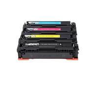 TReCVd Cartouche de Toner 4 Couleurs CRG-075 CRG-075H, Compatible avec Les Fournitures d'imprimante LBP646Cdw LB647Cdw MF662Cdw MF664Cdw MF665Cdw MF667Cdw CRG-075 CRG-075H(075H with Chip)