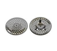Tredoni 2pcs Couvercle Crépine de Vidange d'Évier 9cm en Acier Inoxydable, Filtre de Drain de Bain/Douche pour ~3,5-4cm d'Ouverture de Vidange (2 pcs Papillon)