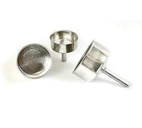 Tredoni Entonnoir de Rechange en Aluminium - Taille 6 Tasses - Cafetière Expresso Moka - 6,5 cm (6 Tasses)