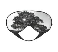 Tree Art Masque de sommeil doux pour les yeux Sangle réglable Fonctionne en position de sieste Aide au sommeil