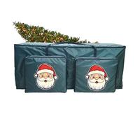 Tree Bags - wreath storage bag | christmas tree storage bag | UV Resistant 2 Front Pockets | Holiday Supplies Wreath Organizer Pouch | christmass village organizer for Laundry Living Room