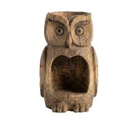 Tree Bird Feeder - Decorative Owl Style | Garden Art Bird Feeding Station with Owl Decor, Suitable for Sparrows & Small Birds, Outdoor Hanging Feeder for Backyard, Patio, Porch & Yard