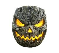 Tree Faces Outdoor Halloween Light - Up Pumpkin Face Lantern Wall Mounted