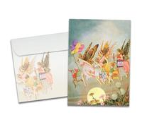 Tree-Free Greetings Carte d'anniversaire - Motifs artistiques - 1 carte + enveloppe assortie - Fabriqué aux États-Unis - Papier 100 % recyclé - 12,7 x 17,8 cm - Fête des fées (VO69634)