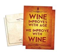 Tree-Free Greetings Carte de vœux d'anniversaire, respectueuse de l'environnement, fabriquée aux États-Unis, papier 100 % recyclé, 12,7 x 17,8 cm, améliorée avec du vin (GT61235)