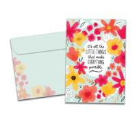 Tree-Free Greetings Carte de vœux pour la fête des mères, respectueuse de l'environnement, fabriquée aux États-Unis, papier 100 % recyclé, 12,7 x 17,8 cm, Little Things (GO64310)