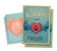 Tree-Free Greetings Friends Forever Pet Sympathy GT17195 Lot de 2 cartes avec enveloppes assorties, respectueuses de l'environnement, fabriquées aux États-Unis, papier 100 % recyclé, 12,7 x 17,8 cm