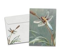 Tree-Free Greetings GO69219 Carte de vœux de condoléances avec enveloppe assortie, respectueuse de l'environnement, fabriquée aux États-Unis, papier 100 % recyclé, 12,7 x 17,8 cm, libellule