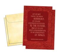 Tree-Free Greetings Kwanzaa GT63245 Lot de 2 cartes, respectueux de l'environnement, fabriqué aux États-Unis, papier 100 % recyclé, 12,7 x 17,8 cm, méditation Odu Ifa