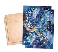 Tree-Free Greetings Rosh Hashanah GT63249 Lot de 2 cartes, respectueux de l'environnement, fabriqué aux États-Unis, papier 100 % recyclé, 12,7 x 17,8 cm, généreux et doux