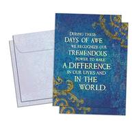 Tree-Free Greetings Rosh Hashanah GT63251 Lot de 2 cartes respectueuses de l'environnement, fabriquées aux États-Unis, papier 100 % recyclé, 12,7 x 17,8 cm, Days of Awe