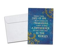 Tree-Free Greetings Rosh Hashanah Lot de 12 enveloppes assorties respectueuses de l'environnement, fabriquées aux États-Unis, papier 100 % recyclé, 12,7 x 17,8 cm, Days of Awe (HP60635)