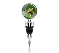 Tree Frog Bouchon de bouteille de vin en acier inoxydable, joint hermétique, réutilisable, étanche, garde la fraîcheur, accessoires de bar pour les amateurs de vin