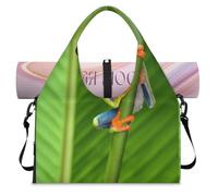 Tree Frog Tropica Sac de sport pour homme et femme avec compartiment à chaussures pour yoga, gym, voyage, couleur, L, Organiseur de sac