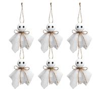 Tree Ghost Ornaments - 6 Pieces Rustic Ghost Seasonal Decorations
