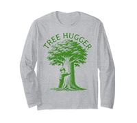 Tree Hugger Kid Hugging a Tree Earth Day Manche Longue