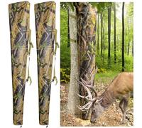 Tree Hugger Lot de 2 mangeoires réglables pour sac Motif cerf Camouflage | Sac de mangeoire imperméable à l'eau de 45,4 kg avec sangle réglable, mangeoire de cerf camouflage de chasse pour la chasse