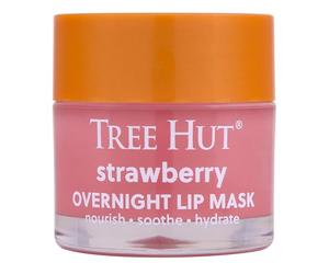 Tree Hut Masque à lèvres Strawberry Overnight, laissez agir pendant la nuit et réveillez-vous des lèvres trop douces et hydratées, améliorez votre routine d'auto-soin, 1,7 ml.