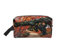 Tree in The Fall Sac de voyage imprimé pour femme et homme, grande capacité pour cosmétiques, accessoires, articles de toilette, shampooing et essentiels