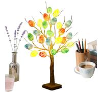 Tree Lamp Lighted Up Easter Decorations - Easter Eggs Tree | LED Bendable Branches Centerpiece | 23.6in Tabletop Easters Trees Battery And USB Powered | For Nursery, Bedside, Fireplace, Holiday,