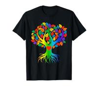 Tree Life Drapeau Arc-en-Ciel LGBT Cool Gay Pride T-Shirt