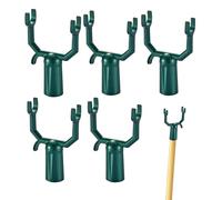 Tree Limb Support, 5piece Tree Branch Stake Set 16in, Rust Proof Alloy Supports Rods, Garden Props for Vineyards, Vegetable, Climbing, Planting, Outdoor Use, Green Silver