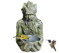 Tree Man Bird Feeder, The Quiet Offering A Tree-Integrated Bird Feeder Feeding Sculpture for Outdoor Patio Yard