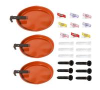 Tree Mounted Bird Feeder - Bird Feeder Bath Tray, Outdoor Decor 3 Pieces Water Food Bowls For Garden Balcony Lawn Patio Wall Trees Fence Helpful Design : Featuring A Layered Design, This Feeder