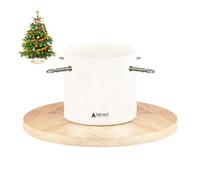Tree Nest Pied de Sapin de Noël Support Pied de Sapin avec Réserve d'eau - Moonlight Christmas Tree Stand pour Sapin jusqu'à 2m, Tronc de 3 à 9 cm Blanc