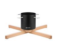 Tree Nest Support de Sapin de Noël au Design Moderne pour Arbres de 3,5 m - Stable en métal pour décoration de Sapin de Noël The Desiner L (Noir)