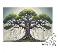 Tree of Life 1000 Piècess Recyclé Paper Personnes Âgées Puzzle Tree of Life Éducatif Décompression Soulage la Démence Sénile Éducatif Game Gift
