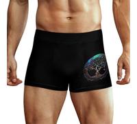 Tree of Life Boxer pour homme Imprimé stretch Doux, Comme indiqué sur la photo, M