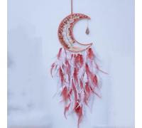 Tree of Life Chakra Gem Stones Healing Crystals Hanging Ornament Heart Wind Chimes Agate Slice Quartz Suncatcher Home Wall(Pink)