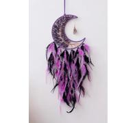Tree of Life Chakra Gem Stones Healing Crystals Hanging Ornament Heart Wind Chimes Agate Slice Quartz Suncatcher Home Wall(Purple)
