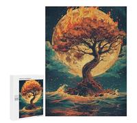 Tree of Life on Fire Puzzle 1000 Pièces Educa Jouet en Bois Cadeau Unique Décoration Intérieure Jeu Éducatif Challenge Toy Adultes Et Enfants À Partir De 14 Ans 500 PCS