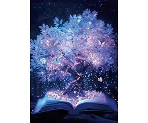 Tree of Life Puzzle for Adults 1000 Pieces, Hard Plant Book Jigsaw Puzzle, Difficult Fantasy Butterfly Puzzle