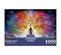 Tree of Life Puzzles 1000 Pieces Cadeau Unique Jeu Éducatif Challenge Toy À De Qualité Supérieure Peinture Art pour Adultes Et Enfants 38x26cm/1000pcs