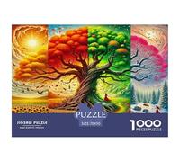 Tree of Life Puzzles 1000 Pièces Cadeau Unique Jeu Éducatif Challenge Toy À De Qualité Supérieure Peinture Art pour Adultes Et Enfants À Partir De 12 Ans 70x50cm/1000pcs