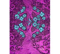 Tree Planted By The Living Water, 200 Unlined, Floral Detailed Page, 8x11, Hardcover Journal, Art Pad, Sketchbook, Drawing Book: Created With ... By: Artist Mary Elisabeth Linder @ MaryEMade