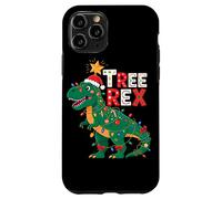 Tree Rex Christmas Costume T-Rex Dinosaur Xmas Light Family Coque pour iPhone 11 Pro