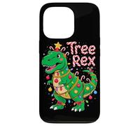 Tree Rex Christmas Costume T-Rex Dinosaur Xmas Light Family Coque pour iPhone 13 Pro