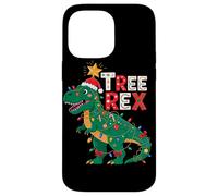 Tree Rex Christmas Costume T-Rex Dinosaur Xmas Light Family Coque pour iPhone 14 Pro Max