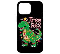 Tree Rex Christmas Costume T-Rex Dinosaur Xmas Light Family Coque pour iPhone 16 Pro Max