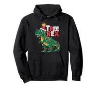 Tree Rex Christmas Costume T-Rex Dinosaur Xmas Light Family Sweat à Capuche
