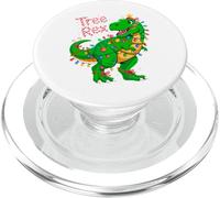 Tree Rex Costume de Noël T-Rex Dinosaure Lumière Famille PopSockets PopGrip pour MagSafe